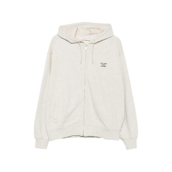 26FW 드롤드무슈 후드 티셔츠 PERM HO207 CO312 GREY