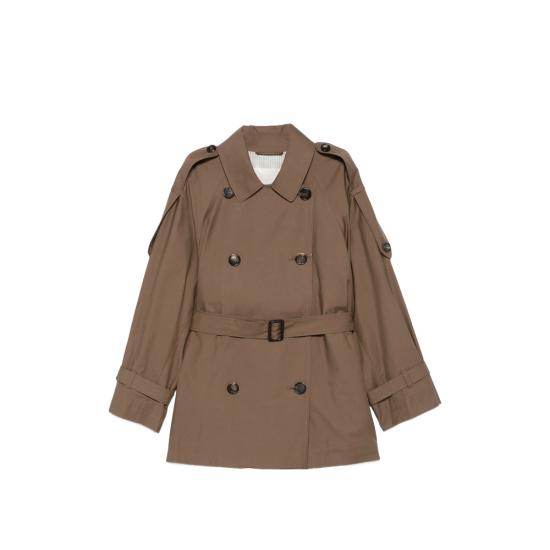 26FW 막스마라 더 큐브 트렌치 코트 MTCCAROLINE 251 011 BROWN