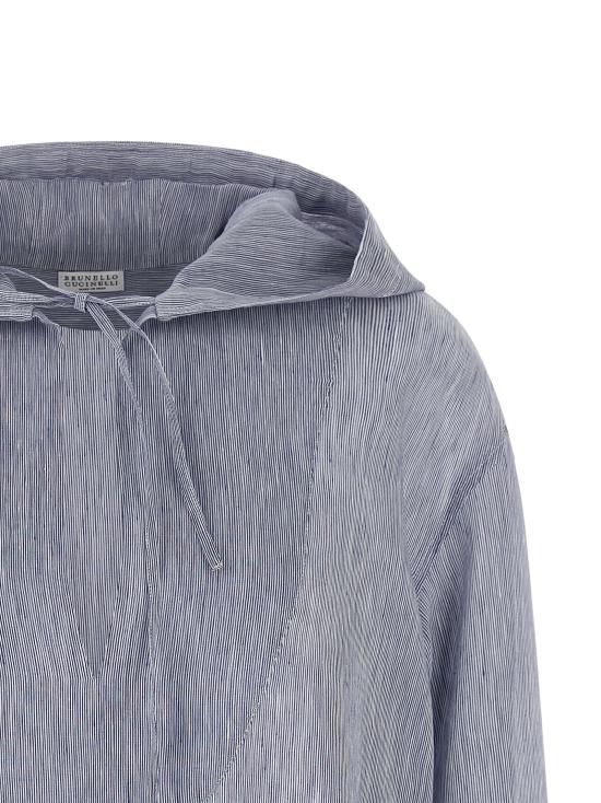 26SS 브루넬로 쿠치넬리 후드 티셔츠 MH745RH209C001 Light Blue - BRUNELLO CUCINELLI