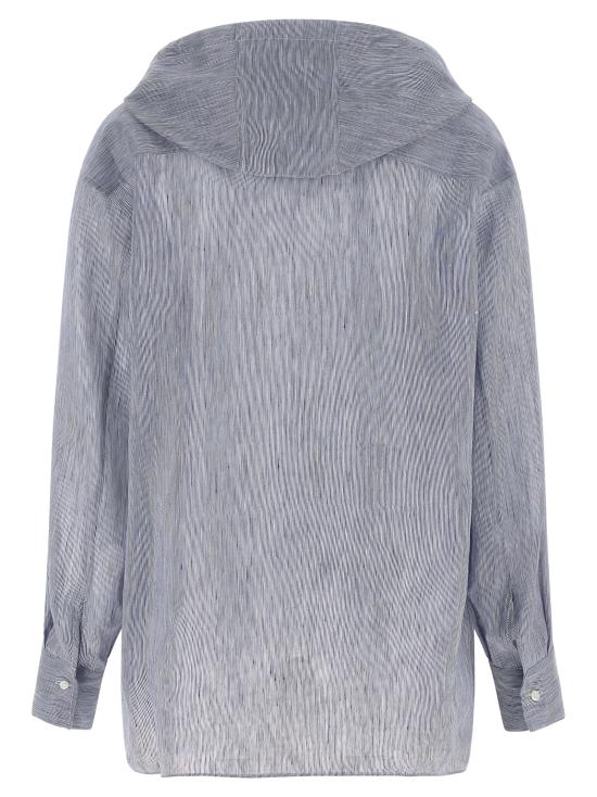 26SS 브루넬로 쿠치넬리 후드 티셔츠 MH745RH209C001 Light Blue - BRUNELLO CUCINELLI