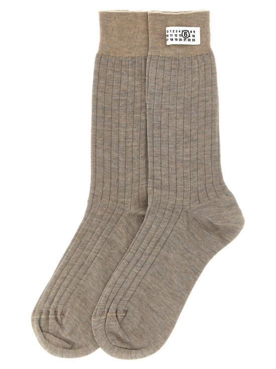26FW MM6 메종마르지엘라 양말 S52TL0040M13295733 Beige - MM6 MAISON MARGIELA