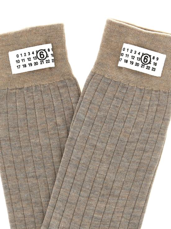 26FW MM6 메종마르지엘라 양말 S52TL0040M13295733 Beige - MM6 MAISON MARGIELA