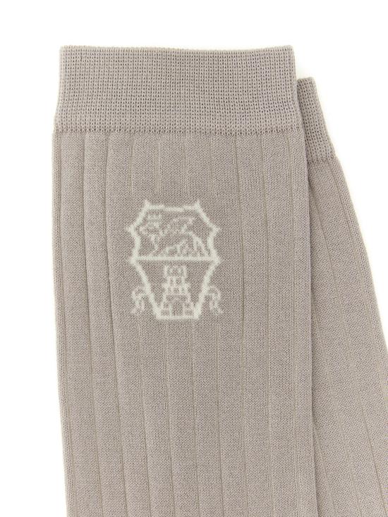 26SS 브루넬로 쿠치넬리 양말 MCS93561CSJ77 Gray - BRUNELLO CUCINELLI
