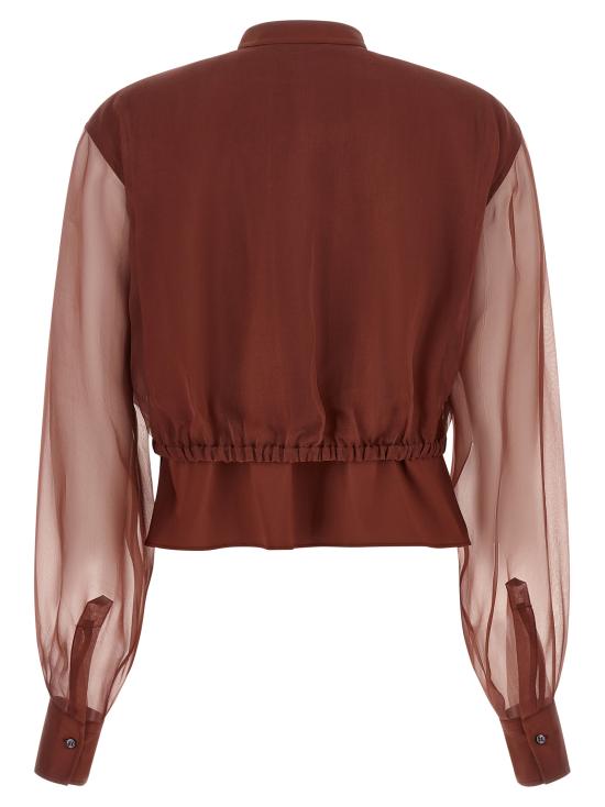 26SS 브루넬로 쿠치넬리 블라우스 M0091NC416C9093 Brown - BRUNELLO CUCINELLI