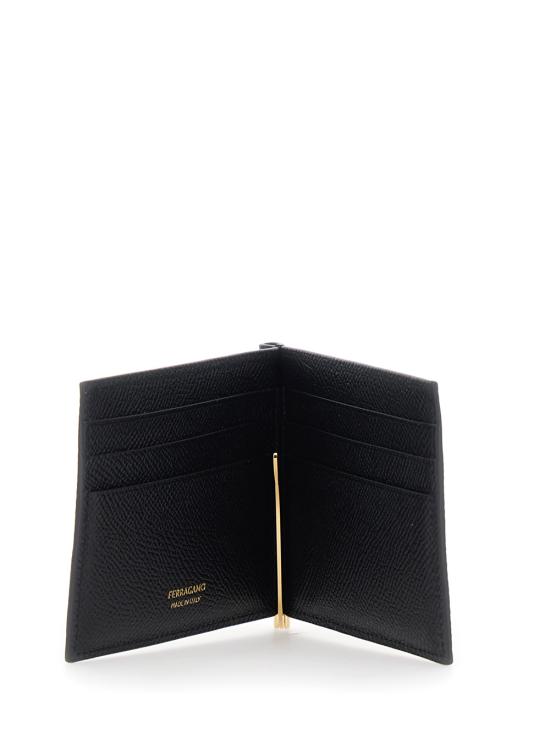 26FW 살바토레 페라가모 간치니 머니클립 반지갑 6614750776473 Black - SALVATORE FERRAGAMO
