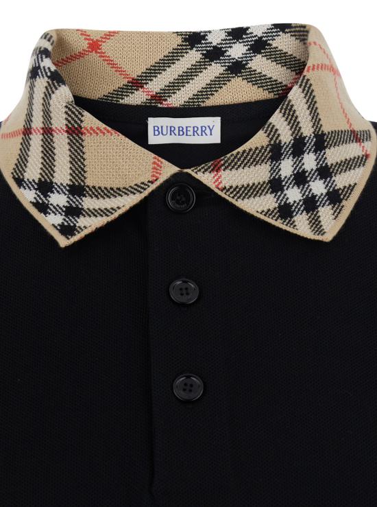 26FW 버버리 폴로 티셔츠 8126965A1189 Black - BURBERRY