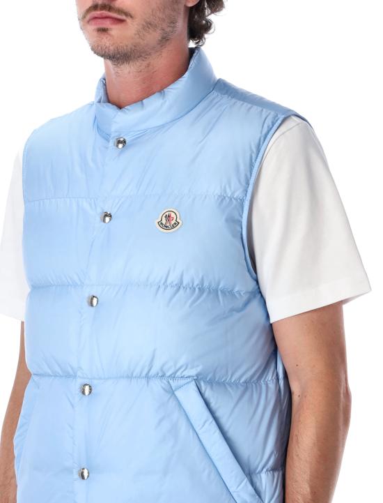 26FW 몽클레어 패딩 조끼 1A00028597YF 70P Blu - MONCLER