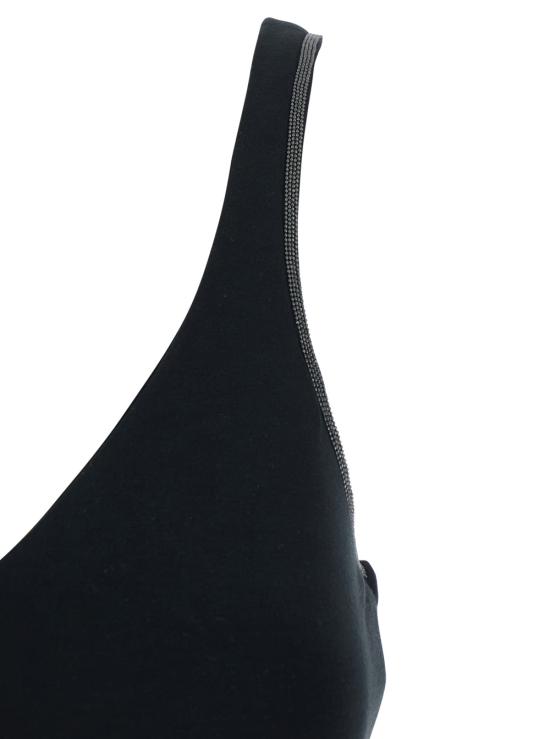 26FW 브루넬로 쿠치넬리 민소매 티셔츠 MPT18BA702C101 Black - BRUNELLO CUCINELLI