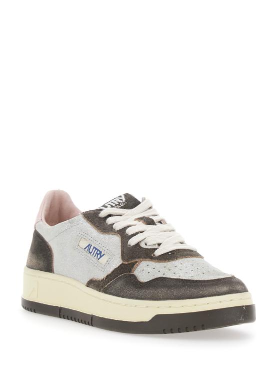 26FW 오트리 메달리스트 로우 레더 스니커즈 AULWYB02SILVERMUSTANG Brown - AUTRY