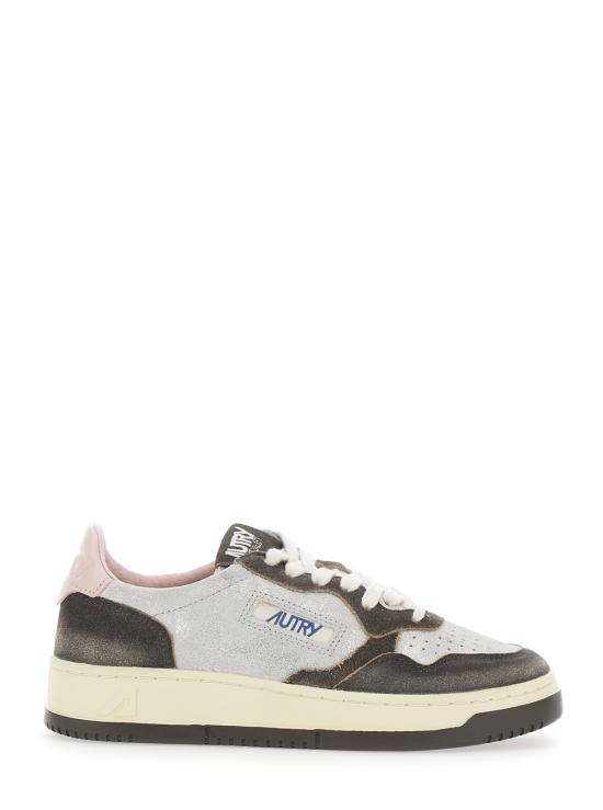 26FW 오트리 메달리스트 로우 레더 스니커즈 AULWYB02SILVERMUSTANG Brown