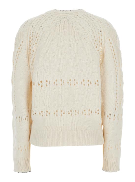 26FW 이자벨마랑에뚜왈 루체 풀오버 오픈워크 울 스웨터 PU0938FAD3L02E23EC White - ISABEL MARANT ETOILE