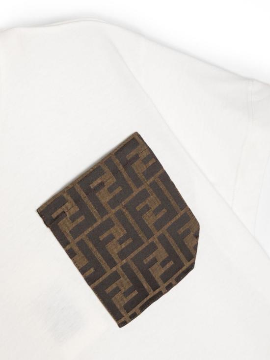 26FW [키즈] 펜디 티셔츠 JUI150 7AJF0TU9 WHITE - FENDI