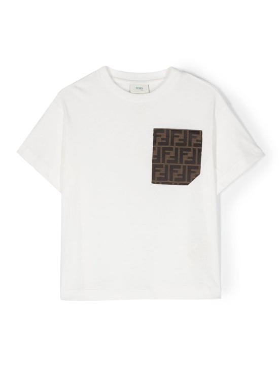 26FW [키즈] 펜디 티셔츠 JUI150 7AJF0TU9 WHITE