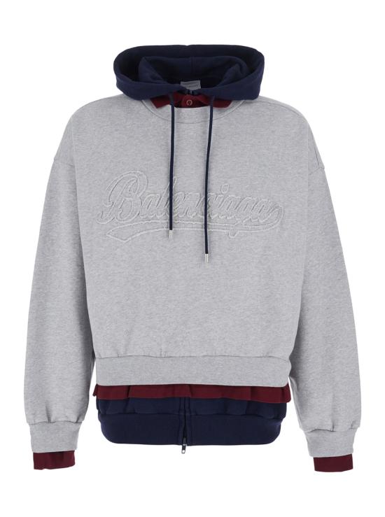 26FW 발렌시아가 후드 티셔츠 A0017JTUVR51302 Grey