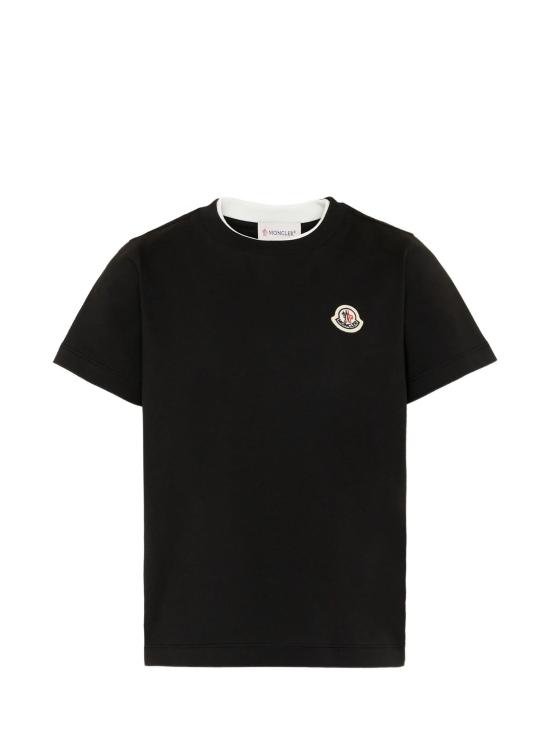 26FW [키즈] 몽클레어 티셔츠 L29548C00008 89AFV999 BLACK