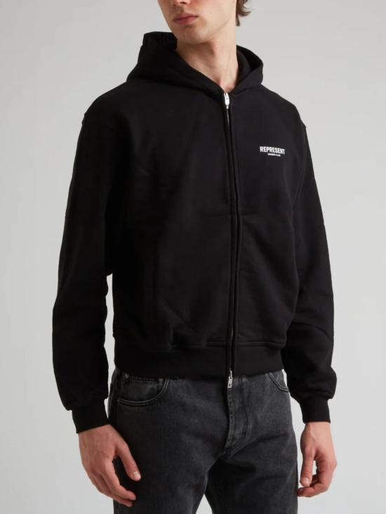 26FW 리프레젠트 후드 티셔츠 OCM41122 001 BLACK - REPRESENT