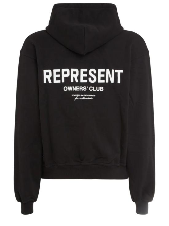 26FW 리프레젠트 후드 티셔츠 OCM41122 001 BLACK - REPRESENT