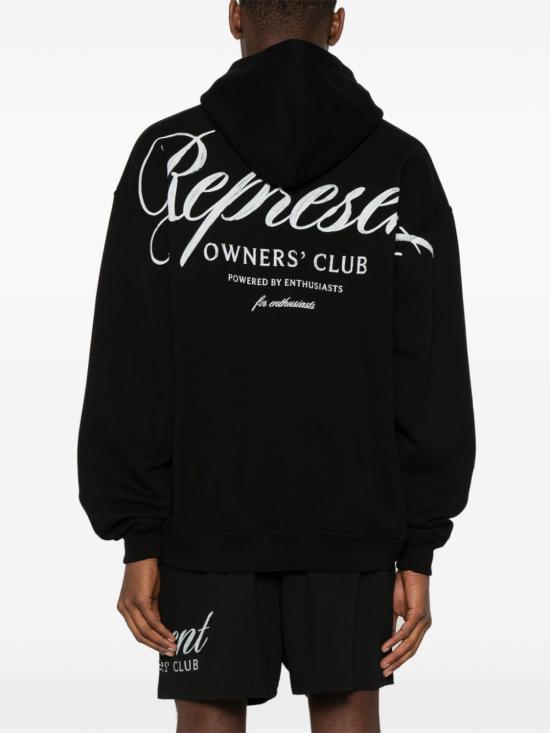 26FW 리프레젠트 후드 티셔츠 OCM41200 001 BLACK - REPRESENT