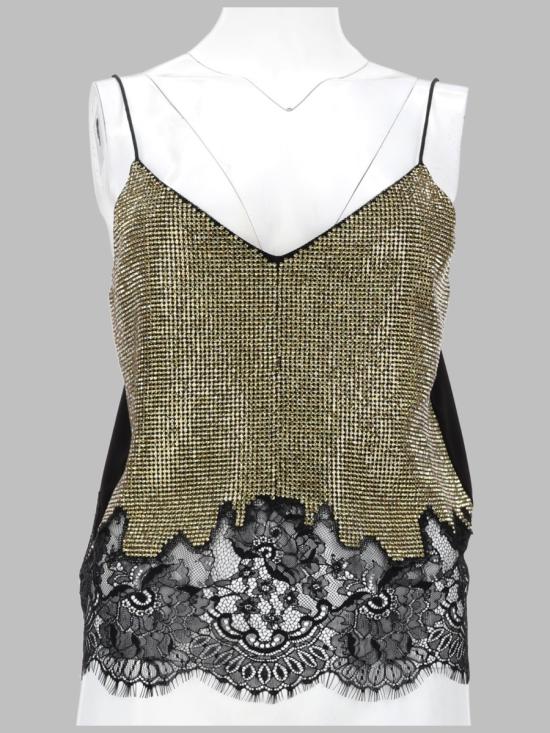 25FW 셀프 포트레이트 민소매 티셔츠 AW25 050T CH CHAMPAGNE MULTICOLOUR