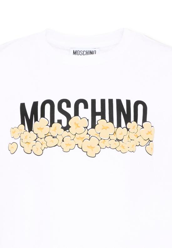 26FW [키즈] 모스키노 티셔츠 H6M058 LAA20 10063 WHITE - MOSCHINO