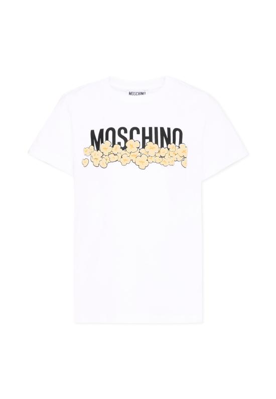26FW [키즈] 모스키노 티셔츠 H6M058 LAA20 10063 WHITE