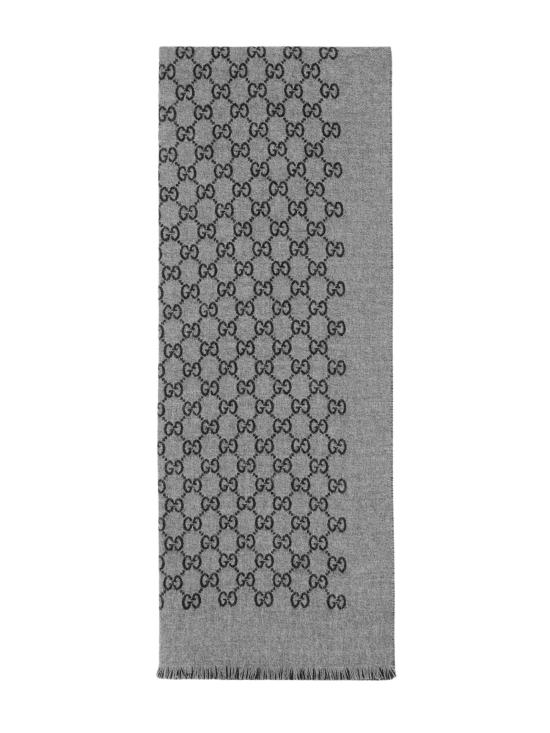 26FW 구찌 GG 자카드 울 머플러 391246 4G2001160 GREY