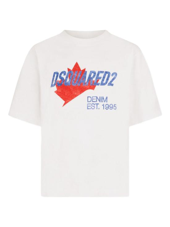 26FW 디스퀘어드2 반팔 티셔츠 S74GD1556 D20106100 WHITE - DSQUARED2