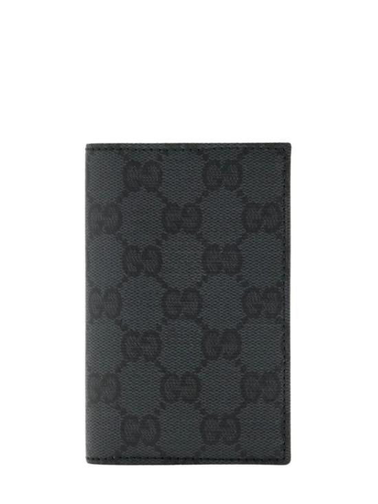 26FW 구찌 GG 캔버스 카드 지갑 876421 FAF8A1000 BLACK