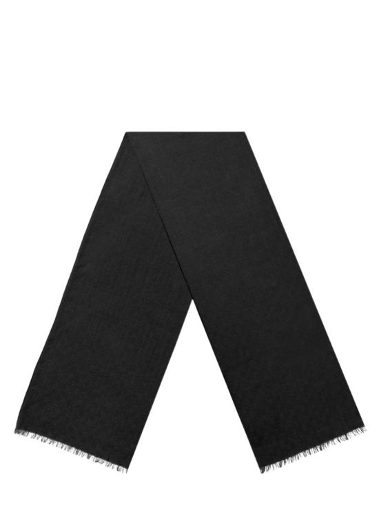 26FW 구찌 GG 울 실크 자카드 스카프 870543 4GAK31066 BLACK