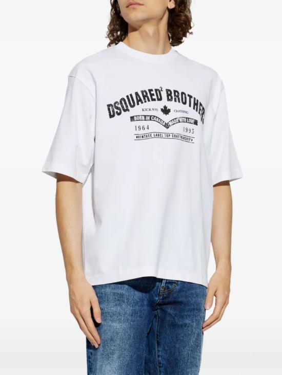 26FW 디스퀘어드2 반팔 티셔츠 S74GD1599 D20106100 WHITE - DSQUARED2