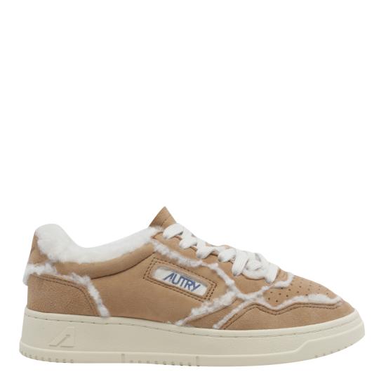 26FW 오트리 메달리스트 로우 레더 스니커즈 AULW GX01 Brown