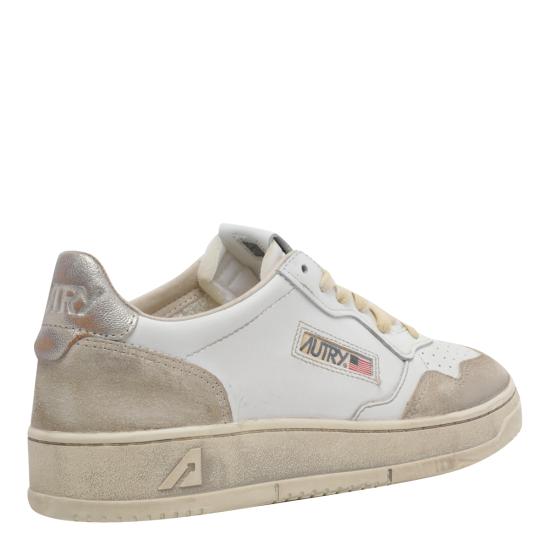 26FW 오트리 슈퍼 빈티지 메달리스트 로우 레더 스니커즈 AVLM LS75 White - AUTRY