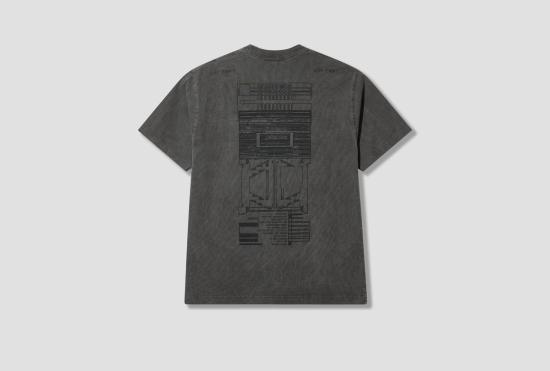 26FW 카브엠트 반팔 티셔츠 오버다이 MD 더 카메라 T CES29T15 차콜 - CAV EMPT