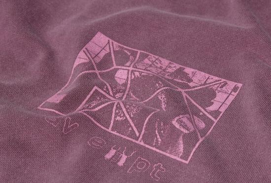 26FW 카브엠트 긴팔 티셔츠 오버다이 패러다임 크루넥 CES29CS12 버건디 - CAV EMPT