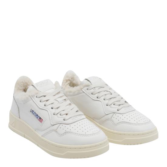 26FW 오트리 메달리스트 로우 레더 스니커즈 AULW SR01 WHITE - AUTRY