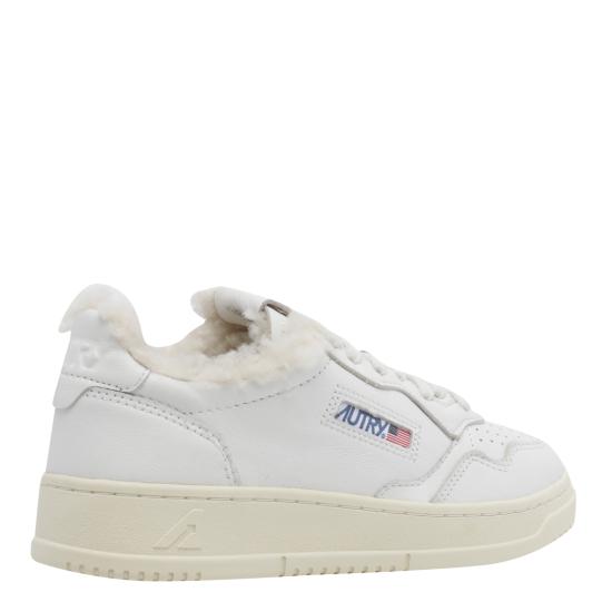 26FW 오트리 메달리스트 로우 레더 스니커즈 AULW SR01 WHITE - AUTRY