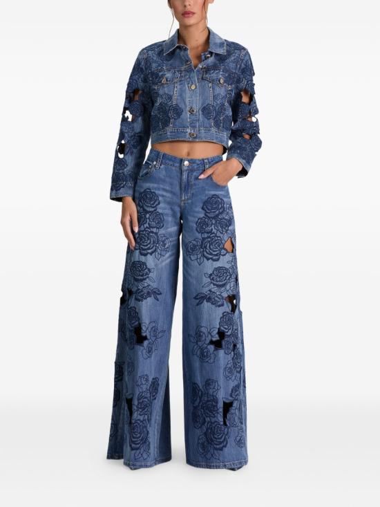 26FW 앨리스 앤 올리비아 데님 팬츠 CD606D06137 E437 NAVY - ALICE & OLIVIA