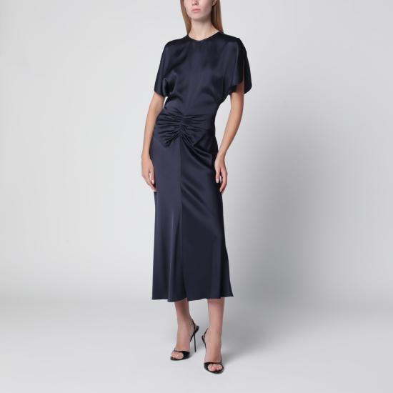 26FW 빅토리아 베컴 롱 원피스 1325WDR005227DPL Blue