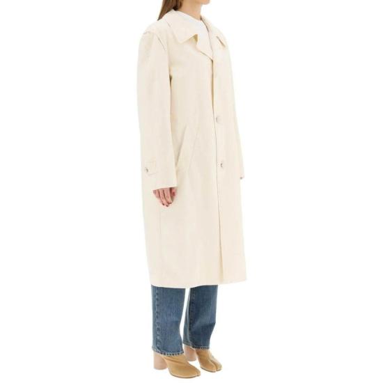  마르지엘라 코트 메종  코튼  화이트 - MAISON MARGIELA