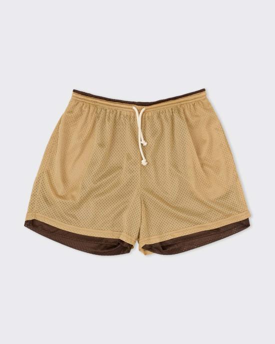  에스케이 매너 힐 숏팬츠 S.K. 매너 힐 양면 볼 숏 탠/브라운