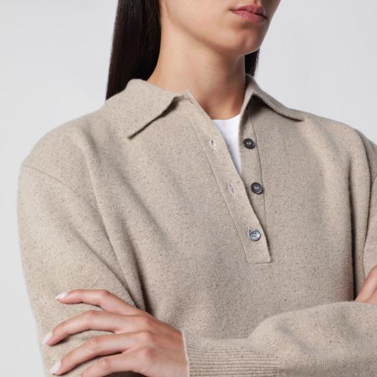 26FW 로에 폴로 티셔츠 819 23 302WO Beige - ROHE