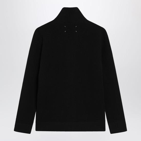 26FW 마르지엘라 니트 집업 가디건 SI1HA0013S17781 Black - MAISON MARGIELA