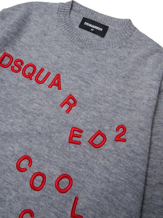 26FW [키즈] 디스퀘어드2 니트/스웻셔츠 DQ3401D0AFF DQ911 Grigio - DSQUARED2
