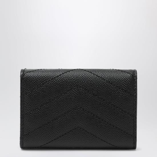 26SS 생로랑 그랑 드 뿌드르 카산드라 마틀라세 오리가미 타이니 지갑 668274BOWA1 Black - SAINT LAURENT