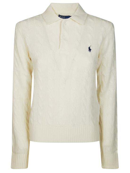 26FW 폴로 랄프로렌 케이블 폴로 니트 211972132001 AUTHENTICCREAM BEIGE