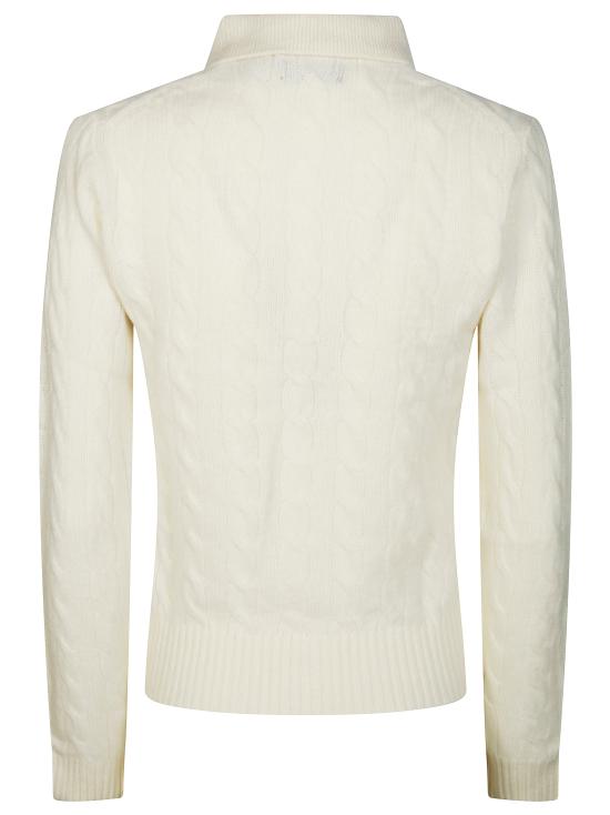 26FW 폴로 랄프로렌 케이블 폴로 니트 211972132001 AUTHENTICCREAM BEIGE - POLO RALPH LAUREN