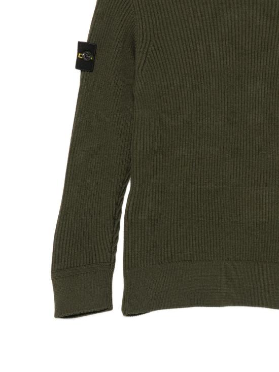 26FW [키즈] 스톤 아일랜드 캐시미어 니트 5100010 S0C02V005G Verde - STONE ISLAND