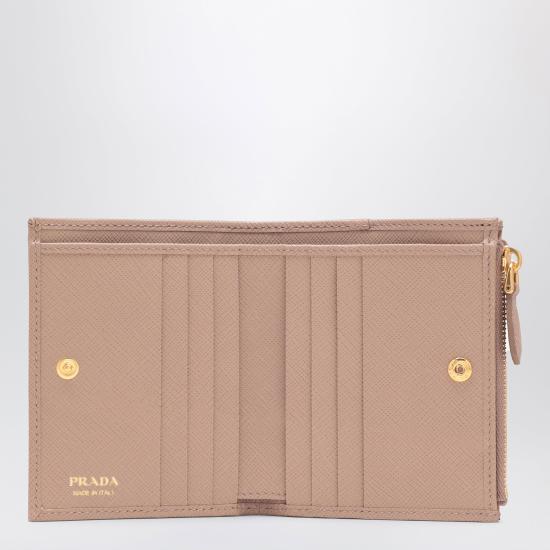26FW 프라다 트라이앵글 로고 반지갑 1ML050QHH Pink - PRADA