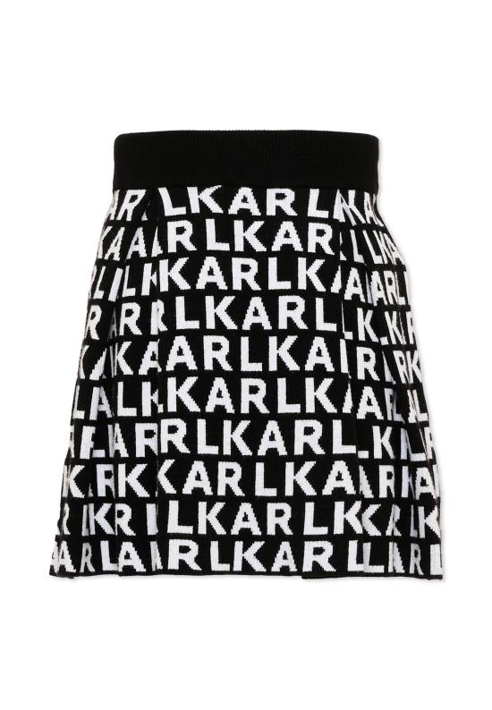 26FW [키즈] 칼라거펠트 스커트 Z31348 M41 BLACK - KARL LAGERFELD