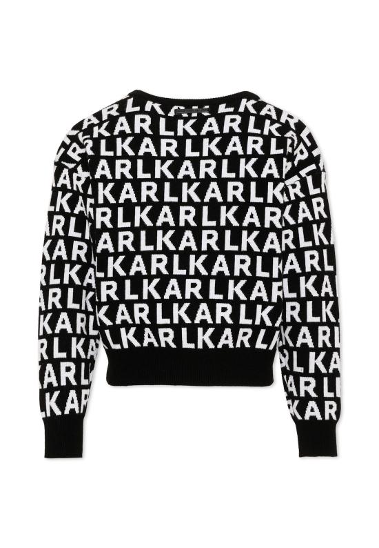 26FW [키즈] 칼라거펠트 니트/스웻셔츠 Z31325 M41 BLACK - KARL LAGERFELD